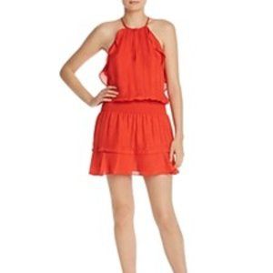 Parker Williame Red Silk Mini Dress - Size Small